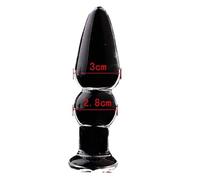 Different Types Medical Grade Crystal Transparent Glass Butt Plug Adult Pleasure Smooth Stick Anal Toys For Couple(G)