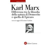 Differenza tra la filosofia della natura di Democrito e quella di Epicuro