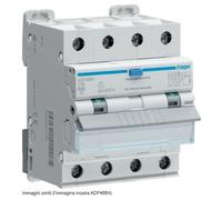 HAGER INTERRUTTORE DIFFERENZIALE AUTOMATICO MODULARE 4P 30MA AC 10A 6KA C 4M