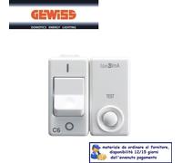 DIFFERENZIALE MAGNETOTERMICO 6A 30MA GEWISS SYSTEM WHITE GW20448