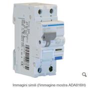 Differenziale Magnetotermico Acc 1Pn 30Ma A 6A 6Ka C 2M ( HAGER cod. ADA906H )