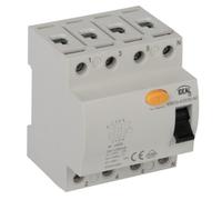 DIFFERENZIALE PURO 63A 3 POLI + NEUTRO 30MA 10KA C KRD10-4-KAN38745 IDEAL