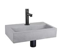 Differnz Flat Fontein - Set per fonte, in calcestruzzo e grijs - Kraan destro opaco - 38 x 24 x 8 cm