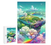 Difficile puzzle per adulti, 1000 pezzi Rainbow Floating Islands, puzzle decorazione da parete, regalo di compleanno, 1000 pezzi