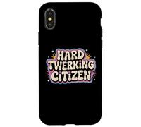 Difficile Twerking Cittadino Divertente Danza umorismo Groovy Custodia per iPhone X/XS