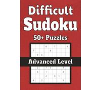 Difficult Sudoku: Sudoku Puzzles for a challenging mental workout | help relaxation and focus| 6x9 inches, 110 pages| 50+ Puzzles| solutions included | Difficult Level Puzzles