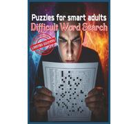 Difficult word search puzzle book.: Hard Word Searches, Challenging Word Searches, Advanced Word Search | 6x9 inches, 110 pages | 50+ Puzzles