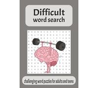 Difficult Word Search Puzzle Book: Word searches with easy to Read Print About difficult words, New words, challenging words and More |6x9 inches, 110 ... Gift for vacations, Holidays and free times