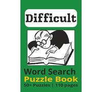 Difficult Word Search Puzzle Book: Word Searches with Easy-to-Read Print about Science, Architecture, Literature and More | 6x9 inches, 110 pages | 50+ Puzzles | Gift for Vacations, Holidays