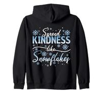 Diffondere gentilezza Come Fiocchi di Neve Insegnante Snow Day Inverno Felpa con Cappuccio