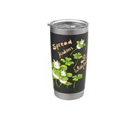 Diffondere gentilezza come fiori selvatici Bunny illustrazione Bicchiere termico in acciaio inox doppia parete
