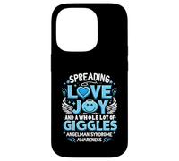 Diffondere la gioia dell"amore Un sacco di Giggles Sindrome di Angelman Custodia per iPhone 14 Pro