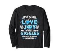Diffondere la Gioia dellamore Un Sacco di Giggles Sindrome di Angelman Maglia a Manica