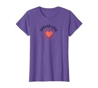 Diffondere L'Amore: Cuore ispiratore per la gentilezza Maglietta, Donna, Viola mélange, XS