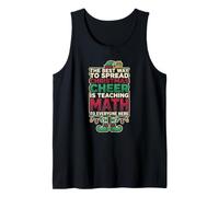 Diffondere Natale allegria insegna Matematica Insegnante Canotta