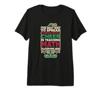Diffondere Natale allegria insegna Matematica Insegnante Maglietta Premium