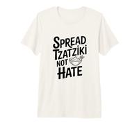 Diffondere Tzatziki Non Odio Divertente Foodie Umorismo Maglietta Premium
