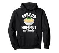 Diffondi l'hummus Non odio Divertenti Amanti Vegetariani a Base vegetale Felpa con Cappuccio
