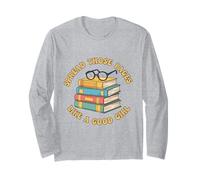 Diffondi Quelle Pagine Come Una Brava Ragazza Topo di Biblioteca Amante dei Libri Maglia a Manica