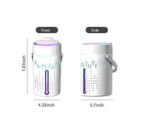 Diffusatore umidificatore per altoparlanti Bluetooth da 1000 ml con diffusore colorato per olio essenziale a nebbia fresca e luminosa chiusura automatica