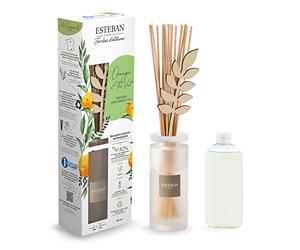 DIFFUSORE A BASTONCINI CON RICARICA ARANCIO E TE' VERDE 100ML ESTEBAN