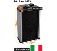 Diffusore a Colonna Cassa Acustica Altoparlante PA 100V 10W con Staffa da Parete