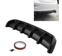 Diffusore a labbro per paraurti posteriore auto universale 6 ABS nero stile pinn