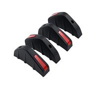 Diffusore A Labbro per Paraurti Posteriore Universale per Auto, 4 Pezzi Paraurti Posteriore per Auto Telaio per Auto Spoiler Posteriore Triangolare Abs Deflettori per La Maggior Parte Delle Auto