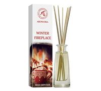 Diffusore a Lamella Caminetto Invernale 100ml - Diffusore di Aromi - Bastoncini Profumati - Profumo Ambiente - Buon Profumo - Fragranza a Lunga Durata