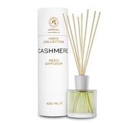 Diffusore a Lamella Cashmere 100ml - Diffusore Ambiente con Profumo Dolce - Diffusore di Aromi Cachemire - Bastoncini Profumati - Fragranza a Lunga Durata - Diffusore Canna Profumata