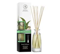 Diffusore a Lamella Eucalipto 100ml - Diffusore di Aromi con Olio Essenziale di Eucalipto - Bastoncini Profumati - Profumo Ambiente - Diffusore di Aromi - Buon Profumo - Fragranza a Lunga Durata