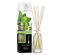 Diffusore a Lamella Menta Giapponese 100ml - Diffusore Ambiente con Olio Essenziale di Menta Giapponese - Diffusore di Aromi - Bastoncini Profumati - Profumo Ambiente - Fragranza a Lunga Durata