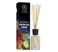 Diffusore a Lamella Onda Tropicale 100ml - Diffusore di Aromi - Bastoncini Profumati - Profumo Ambiente - Buon Profumo - Fragranza a Lunga Durata - Diffusore di Aromi