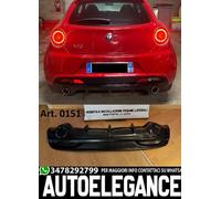 DIFFUSORE ALFA ROMEO MITO SOTTO PARAURTI POSTERIORE DAM NERO LUCIDO SPORT 0151 M