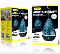 DIFFUSORE AROMATERAPIA 7 LED 3D UMIDIFICATORE DIFFUSORE AROMI CASA UFFICIO