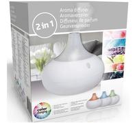 Diffusore Aromi USB Luce LED 8 Colori Aromaterapia Olio Profumato 140ml Bianco