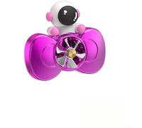 Diffusore Auto Rotante Astronauta con 2 Ricariche | Design astronauta rotante, 2 per fogli profumati inclusi, estratti vegetali naturali, per facile installazione (Rose red)
