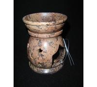 DIFFUSORE BRUCIA OLIO ed ESSENZE in PIETRA SAPONARIA - MADE IN INDIA (cod.1759)