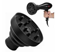 Diffusore Capelli Ricci Universale,Portatile Diffusore Capelli Ricci in Silicone,Diffusori Professionale Ripiegabile,Diffusores Asciugacapelli Pieghevole,Diffusores per Asciugacapelli,Diffusori Phon