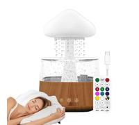 Diffusore Cloud con pioggia pioggia nuvola diffusore di aromi nube umidificatore nube diffusore umidificatore a LED a goccia d'acqua, umidificatore nube gocce di pioggia - Telecomando luce notturna