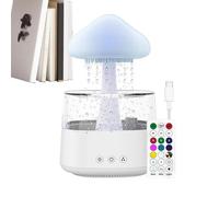 Diffusore Cloud con pioggia pioggia nuvola diffusore di aromi nube umidificatore nube diffusore umidificatore a LED a goccia d'acqua, umidificatore nube gocce di pioggia - Telecomando luce notturna