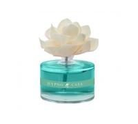 Hypno Casa, Acqua Marina, Diffusore con Fiore, Cristallo-Vetro