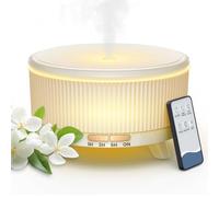 Diffusore da 500 mL per oli essenziali, Diffusore di olio profumato, Diffusore aromaterapico, Bianco Traslucido