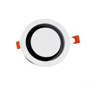 Diffusore da incasso in ABS per bocchetta dell'aria a soffitto, con design a bordo stretto, volume d'aria regolabile e installazione con clip a molla, adatto a condotti HVAC da 75 mm o 100 mm