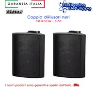 DIFFUSORE DA PARETE 100V / 20W - IP55 - CABINET NERO