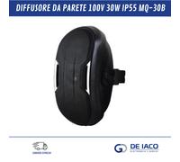 DIFFUSORE DA PARETE 100V 30W IP55 CABINET BOX NERO MQ-30B