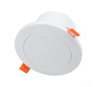 Diffusore da soffitto regolabile con schermo a rete rimovibile, copertura rotonda da 10,2 cm, in plastica ABS, con clip di bloccaggio, per scarico del bagno, cucina (80 mm, 95 mm)