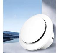 Diffusore d'aria di scarico, a pressione, regolabile, per sistemi di aria fresca, copertura rotonda per ventilatore, ventilatore, parete, soffitto, finestra (80 mm)