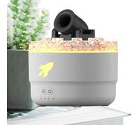 Diffusore d'aria per camera da letto - Diffusore d'aria a torretta - nebbia antincendio, diffusore d'aria con luce vulcanica a 7 colori, timer, protezione auto-off per adulti