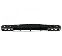 Diffusore d'aria per paraurti posteriore con terminali del silenziatore cromati